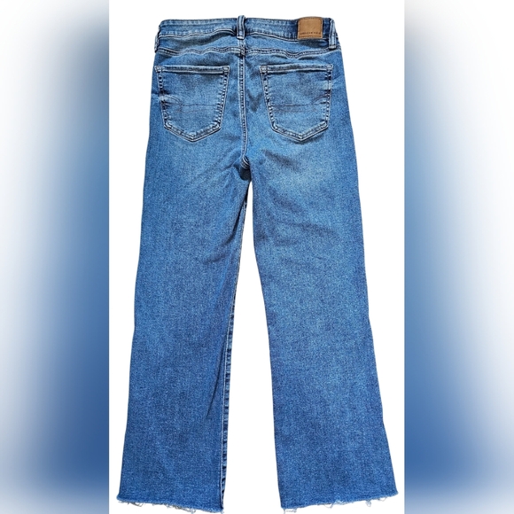 American Eagle Blue Kick Boot Crop Jeans, Size 4. New With Tags - Picture 2 of 12